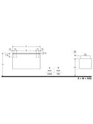 Тумба под раковину Duravit D-Neo 1000х550х644 подвесная, 2 ящика, темный орех DE4968004210000 — изображение 5