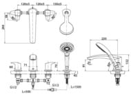��������� ��� ����� TOTO GM �� 4 ���������, � ������ ����� TBG09202R
