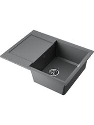 Мойка Omoikiri SAKAIME 68-PL (680х500х230) врезная, тетогранит, цвет-платина 4993193