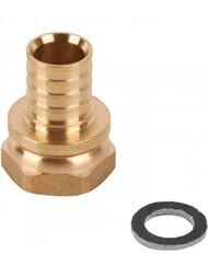 Соединитель РОСТЕРМ 16х3/4"В с накидной гайкой, латунь, 16COUPNUT34