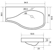 ������! �������� Aquanet ������� 95 R ������ 950�540 ��, �������� ������, ����� 169396