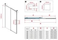 Душевая дверь Vincea Stella 1200х2000 стекло прозрачное/профиль хром, VDS-1ST120CL — миниатюра 9