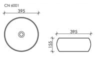 �������� ��������� Ceramicanova Element 395�395�155 �������, ��� ��������, ����: ����� CN6001