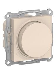 Светорегулятор (диммер) Systeme Electric ATLASDESIGN поворотно-нажимной 400Вт бежевый ATN000223