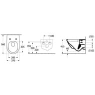 ������ ��������� Villeroy&Boch Universo 560�360�370, ���� TwistFlush, � ��������, ����� 4670T901