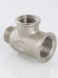 Тройник VALTEC 3/4"х1/2"х1/2" ВВН, лат.никелир, VTr.134.RN.050404 — миниатюра 5