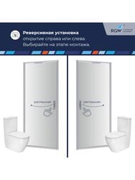Душевая дверь RGW Stilvoll SV-05 (1000х1950) распашная, Clean-Mat стекло 8 мм, хром 70320510-201