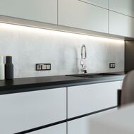 Выключатель двухклавишный перекрестный Werkel W1223004, дымчатый
