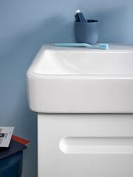 Умывальник подвесной Duravit No.1 450х350х140мм, перелив, отверстие под смеситель, белый 07434500002