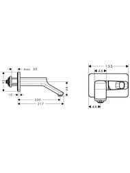 ��������� Axor Urquiola 11026 ��� ����������� ������������� ���������, ������ ������, ����� 200 ��