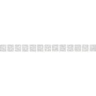 Бордюр KERAMA MARAZZI Карандаш Бисер (14х200) белый серебро POF001 (шт.)