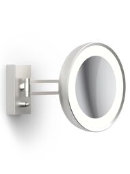 Зеркало косметическое Decor Walther CORNER BS 36 d.22см,подсветка,3х,никель сатинированный 0123834