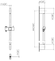 ������� �������� Dornbracht Generic 26413979-00 ������ 850��, ����� 1750��, ��� �����, ����