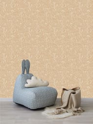 Обои виниловые на флизелине Grandeco Little Dreamers LD3421 (0,53х10,05) животные, коричневые (рул)
