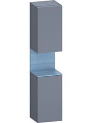 Пенал Duravit Qatego с Open-Space подвесной, петли справа, подсветка, дуб/базальт QA1346R30430010