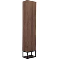 Шкаф-колонна COMFORTY Порто-35 (350х1700х240) подвесной, дуб темно-коричневый  00-00009982