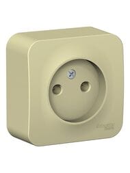 Розетка Systeme Electric BLANCA О/У без заземления ИЗОЛ.ПЛ., 16А, 250В, БЕЖЕВЫЙ BLNRA000117
