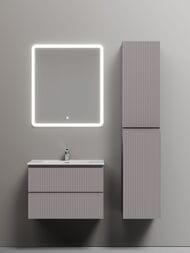 Тумба под раковину SANCOS Snob R (690х445х500) подвесная, 2 ящика, Doha Soft SNR70SM