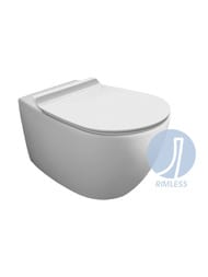 Унитаз подвесной Simas VIGNONI (560х365х310) безободковый, белый матовый VI18bi matt