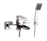 Смеситель для ванны Remer Qubika Cascata QC02, хром