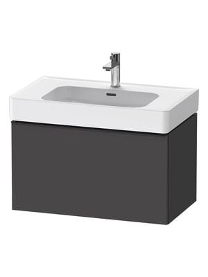 Тумба под раковину Duravit D-Neo (440х784х452мм) подвесная, 1 ящик, графит матовый DE4277004490000