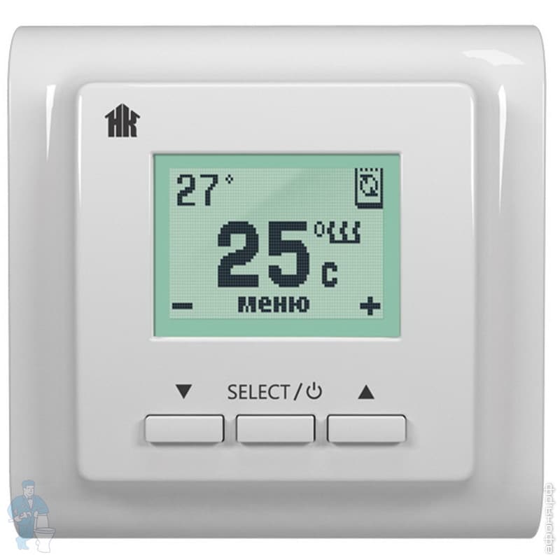 *Регулятор температуры теплого пола ТЕПЛОЛЮКС ТР 721 белый/кремовый ...