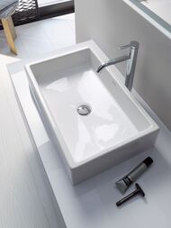 Раковина Duravit Vero Air 600х380 шлифованная, без площади под смеситель, без перелива 2351600000