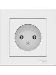 Розетка Systeme Electric ATLASDESIGN без заземления 16А в сборе белый ATN000140