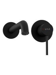 Встраиваемый смеситель для раковины VitrA Minimax Round A4354936EXP однорычажный матовый черный латунь