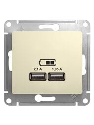 ������� Systeme Electric GLOSSA USB 5�/2100�� 2�5�/1050�� �������� ������� GSL000233