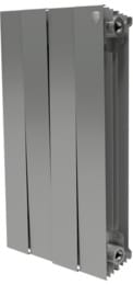 Радиатор биметаллический, 4 секции ROYAL THERMO PianoForte 500 ВШГ 591х320х100 756 Вт Silver Satin