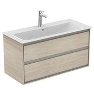 Тумба подвесная Ideal Standard CONNECT AIR 1000х517х440 2 ящика, коричневое дерево E0821UK