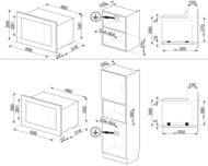 ������������ ������������� ���� SMEG FMI320X2  (595�390�320 ��), ������ ������ � ����. �����