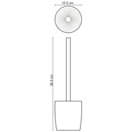 Ерш для унитаза WasserKRAFT DINKEL К-4627 напольный