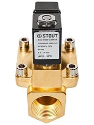 Клапан соленоидный STOUT 1", 220В, непрямого действия, нормально закрытый SSV-0030-220025