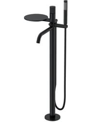 Смеситель Boheme Stick 129-BB.3 для ванны/душа, напольный, однозахв, с ручным душем, черный — миниатюра 1