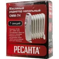 Радиатор масляный Ресанта ОММ- 7Н 700 Вт, 7 секций, 1 режим, до 10 м2,  67/3/1