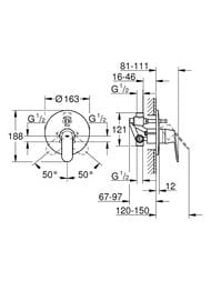 ��������� Grohe EuroSmart Cosmopolitan 32879000 ��� �����/���� ������������, ������������