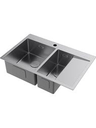 Мойка Omoikiri AKISAME 78-2-IN-L (780х510х200) большая чаша слева, нержавеющая сталь 4973062