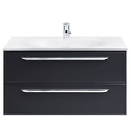 Тумба под умывальник Cezares ECO (898х472х500) без ручек, подвесная, Grafito ECO-900-2C-SO-GR-P