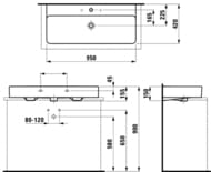 �������� Laufen VAL 8.1628.7.000.109.1 (950�420�155) ��� ��������� ��� ���������, ������������ ����������