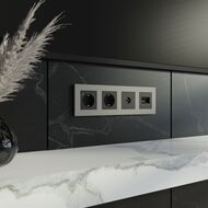 Рамка на 4 поста Werkel Slab (дымчатый софт) W0042917