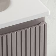 Тумба под раковину SANCOS Snob T (790х445х500) подвесная, два ящика, Doha Soft SNT80SM