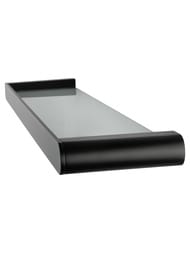 Стеклянная полка для ванной WONZON & WOGHAND CARBON, черный WW-7727