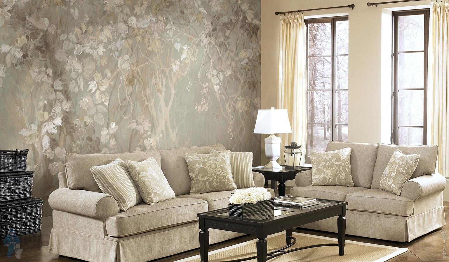 Обои Affresco Wallpaper part 1 (1х3) бежевые AB127-COL3 (кв.м.) | Афоня ...