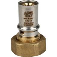 Переходник STOUT 3/4"х16 для металлопластиковых труб прессовой с накидной гайкой  SFP-0016-003416