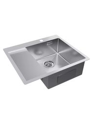 Мойка нерж. сталь KRONER 59F, PM225951-BSR, браш сталь, правая, 590х510мм, Paulmark