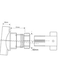 ���������� ������� McAlpine � 110��(����. ����.) �� 50��(��������. ����.) BOSSCONN110-50-GR