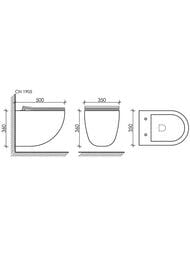 �������� ��������� ������ Mono Rimless+������� ����������� Balance, ������ Square, ������ ������� CN1905_121002MB