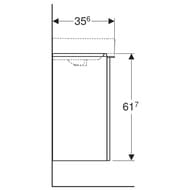 ����� ��� �������� Geberit Smyle Square (442�356�617) �����, �������-����� ������ 500.351.JL.1